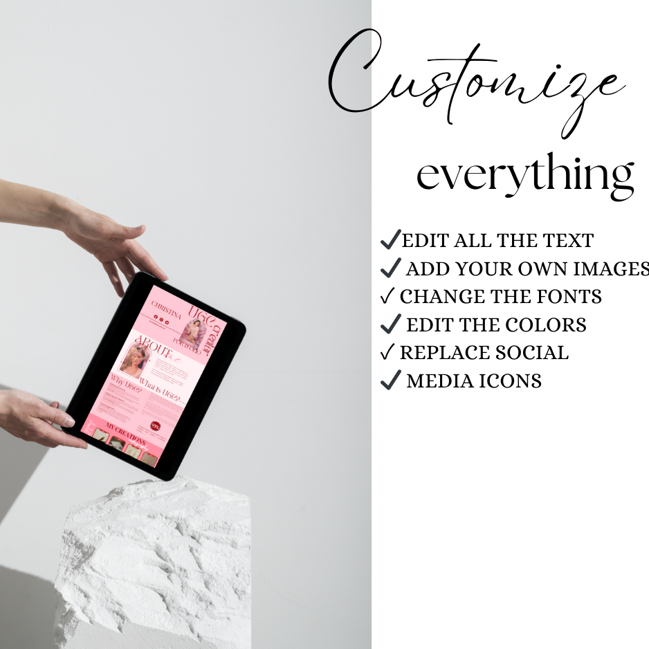 UGC Portfolio Website Template – Pink Rose - Image 7