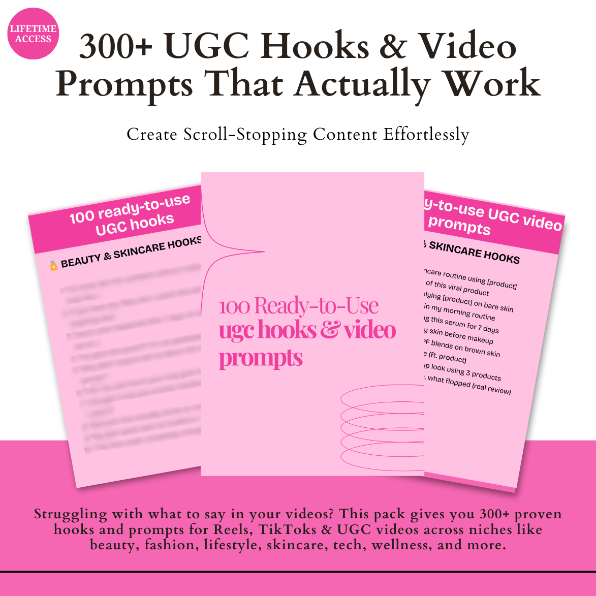 300+ UGC Hooks & Video Prompts That Actually Work